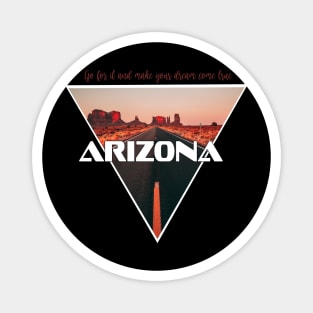 simple arizona roadtrip Magnet